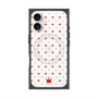 プレミアムスクエアケース with MagSafe［ CASEPLAY Crown dots Red - ケースプレイ・クラウン・ドッツ レッド ］