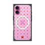 プレミアムスクエアケース with MagSafe［ CASEPLAY Crown dots Red - ケースプレイ・クラウン・ドッツ レッド ］