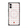 プレミアムスクエアケース with MagSafe［ CASEPLAY Crown dots Red - ケースプレイ・クラウン・ドッツ レッド ］