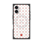 プレミアムスクエアケース with MagSafe［ CASEPLAY Crown dots Red - ケースプレイ・クラウン・ドッツ レッド ］
