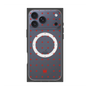プレミアムスクエアケース with MagSafe［ CASEPLAY Crown dots Red - ケースプレイ・クラウン・ドッツ レッド ］
