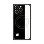 プレミアムスクエアケース with MagSafe［ CASEPLAY Bi-Colors Black & White - ケースプレイ・バイカラー ブラック＆ホワイト ］