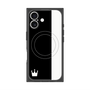 プレミアムスクエアケース with MagSafe［ CASEPLAY Bi-Colors Black & White - ケースプレイ・バイカラー ブラック＆ホワイト ］