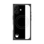 プレミアムスクエアケース with MagSafe［ CASEPLAY Bi-Colors Black & White - ケースプレイ・バイカラー ブラック＆ホワイト ］