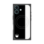 プレミアムスクエアケース with MagSafe［ CASEPLAY Bi-Colors Black & White - ケースプレイ・バイカラー ブラック＆ホワイト ］
