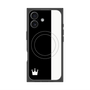プレミアムスクエアケース with MagSafe［ CASEPLAY Bi-Colors Black & White - ケースプレイ・バイカラー ブラック＆ホワイト ］
