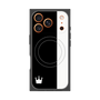 プレミアムスクエアケース with MagSafe［ CASEPLAY Bi-Colors Black & White - ケースプレイ・バイカラー ブラック＆ホワイト ］