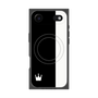 プレミアムスクエアケース with MagSafe［ CASEPLAY Bi-Colors Black & White - ケースプレイ・バイカラー ブラック＆ホワイト ］