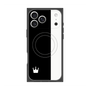 プレミアムスクエアケース with MagSafe［ CASEPLAY Bi-Colors Black & White - ケースプレイ・バイカラー ブラック＆ホワイト ］