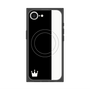 プレミアムスクエアケース with MagSafe［ CASEPLAY Bi-Colors Black & White - ケースプレイ・バイカラー ブラック＆ホワイト ］