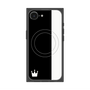プレミアムスクエアケース with MagSafe［ CASEPLAY Bi-Colors Black & White - ケースプレイ・バイカラー ブラック＆ホワイト ］