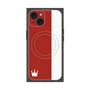 プレミアムスクエアケース with MagSafe［ CASEPLAY Bi-Colors Red & White - ケースプレイ・バイカラー レッド＆ホワイト ］