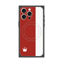 プレミアムスクエアケース with MagSafe［ CASEPLAY Bi-Colors Red & White - ケースプレイ・バイカラー レッド＆ホワイト ］