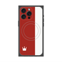 プレミアムスクエアケース with MagSafe［ CASEPLAY Bi-Colors Red & White - ケースプレイ・バイカラー レッド＆ホワイト ］