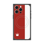 プレミアムスクエアケース with MagSafe［ CASEPLAY Bi-Colors Red & White - ケースプレイ・バイカラー レッド＆ホワイト ］