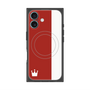 プレミアムスクエアケース with MagSafe［ CASEPLAY Bi-Colors Red & White - ケースプレイ・バイカラー レッド＆ホワイト ］
