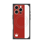 プレミアムスクエアケース with MagSafe［ CASEPLAY Bi-Colors Red & White - ケースプレイ・バイカラー レッド＆ホワイト ］