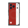 プレミアムスクエアケース with MagSafe［ CASEPLAY Bi-Colors Red & White - ケースプレイ・バイカラー レッド＆ホワイト ］