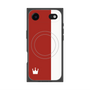 プレミアムスクエアケース with MagSafe［ CASEPLAY Bi-Colors Red & White - ケースプレイ・バイカラー レッド＆ホワイト ］