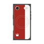 プレミアムスクエアケース with MagSafe［ CASEPLAY Bi-Colors Red & White - ケースプレイ・バイカラー レッド＆ホワイト ］