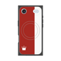 プレミアムスクエアケース with MagSafe［ CASEPLAY Bi-Colors Red & White - ケースプレイ・バイカラー レッド＆ホワイト ］