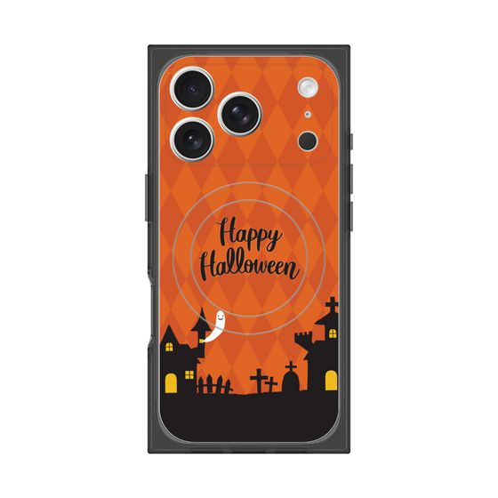 プレミアムスクエアケース with MagSafe［ Halloween World - Orange ］