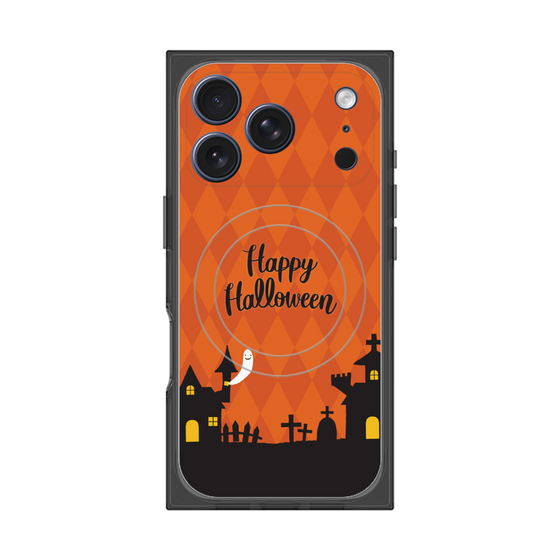 プレミアムスクエアケース with MagSafe［ Halloween World - Orange ］