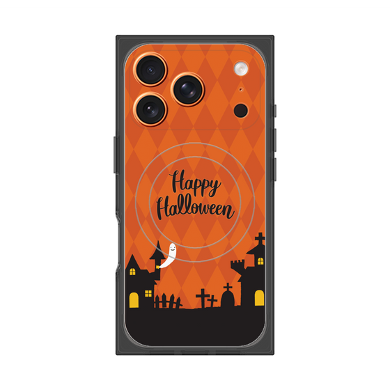 プレミアムスクエアケース with MagSafe［ Halloween World - Orange ］
