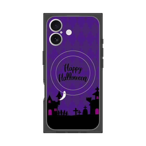 プレミアムスクエアケース with MagSafe［ Halloween World - Purple ］