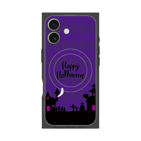 プレミアムスクエアケース with MagSafe［ Halloween World - Purple ］