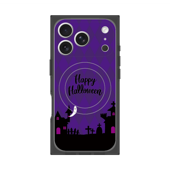 プレミアムスクエアケース with MagSafe［ Halloween World - Purple ］