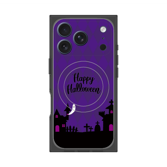 プレミアムスクエアケース with MagSafe［ Halloween World - Purple ］