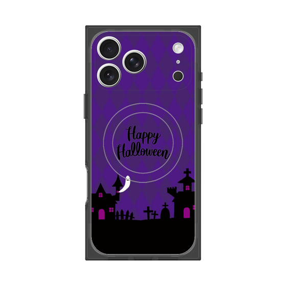 プレミアムスクエアケース with MagSafe［ Halloween World - Purple ］