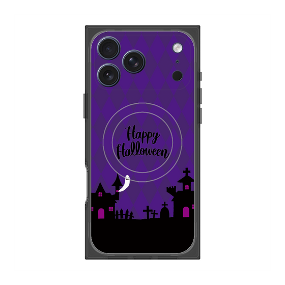 プレミアムスクエアケース with MagSafe［ Halloween World - Purple ］