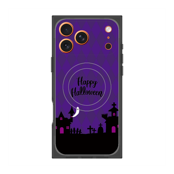 プレミアムスクエアケース with MagSafe［ Halloween World - Purple ］