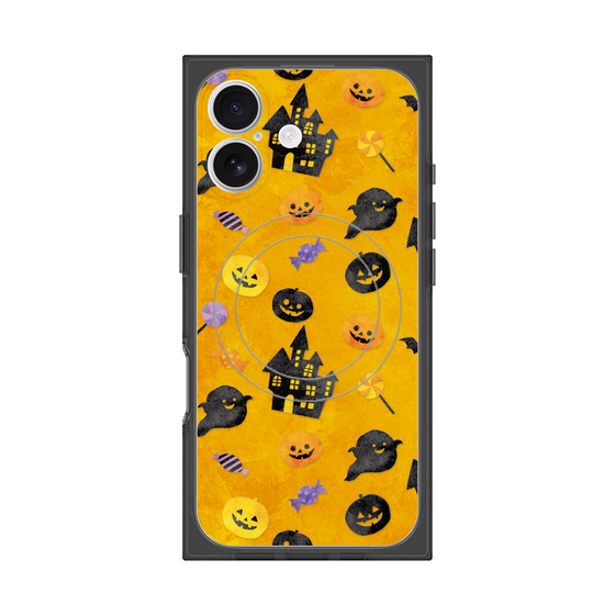 プレミアムスクエアケース with MagSafe［ Halloween Party - Orange ］