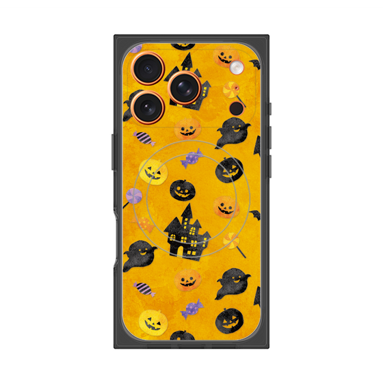 プレミアムスクエアケース with MagSafe［ Halloween Party - Orange ］