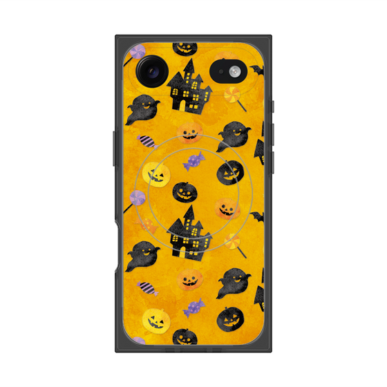 プレミアムスクエアケース with MagSafe［ Halloween Party - Orange ］