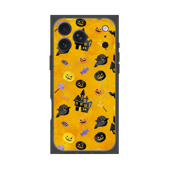 プレミアムスクエアケース with MagSafe［ Halloween Party - Orange ］