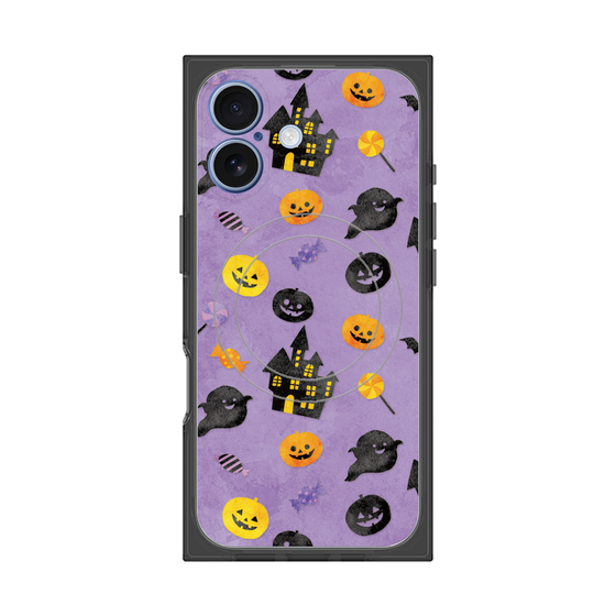 プレミアムスクエアケース with MagSafe［ Halloween Party - Purple ］