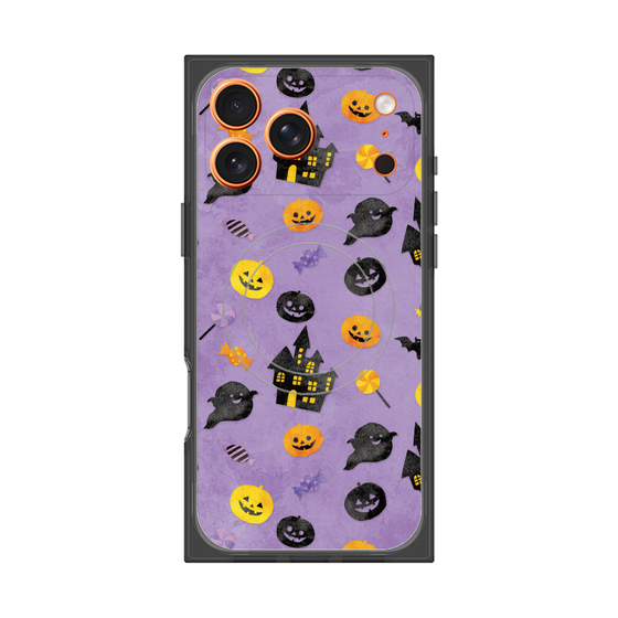 プレミアムスクエアケース with MagSafe［ Halloween Party - Purple ］