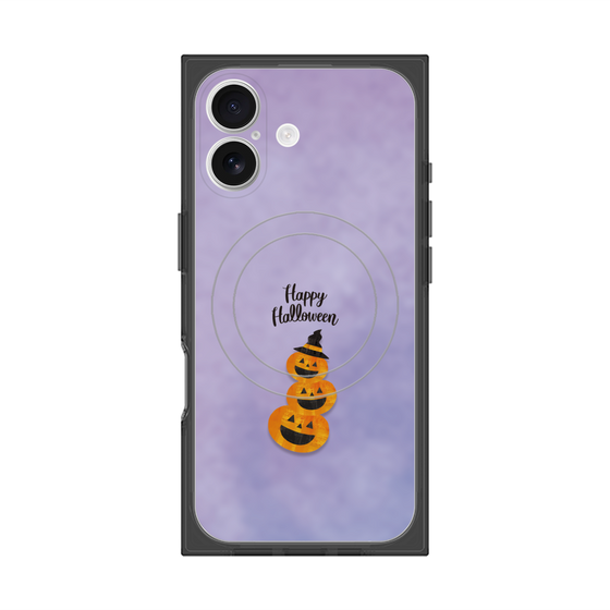 プレミアムスクエアケース with MagSafe［ Happy Halloween - Pumpkin ］