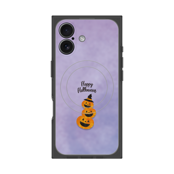 プレミアムスクエアケース with MagSafe［ Happy Halloween - Pumpkin ］