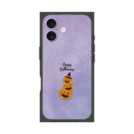 プレミアムスクエアケース with MagSafe［ Happy Halloween - Pumpkin ］