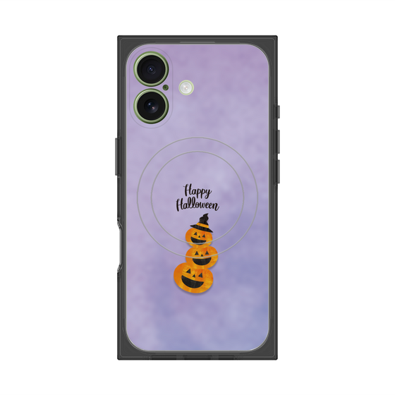 プレミアムスクエアケース with MagSafe［ Happy Halloween - Pumpkin ］