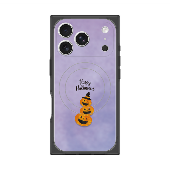 プレミアムスクエアケース with MagSafe［ Happy Halloween - Pumpkin ］