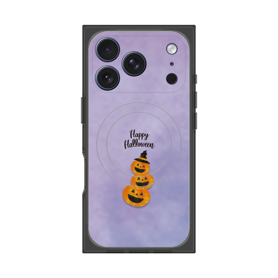 プレミアムスクエアケース with MagSafe［ Happy Halloween - Pumpkin ］