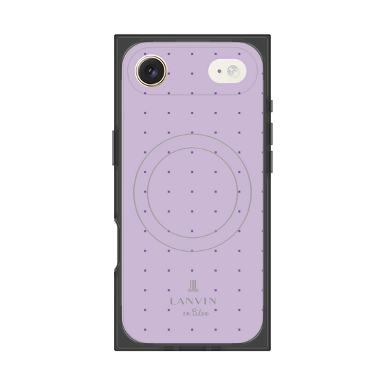 プレミアムスクエアケース with MagSafe［ LANVIN en Bleu Tiny dots Purple - ランバン ドット パープル ］