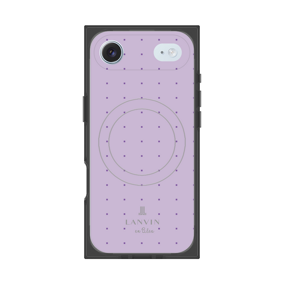 プレミアムスクエアケース with MagSafe［ LANVIN en Bleu Tiny dots Purple - ランバン ドット パープル ］