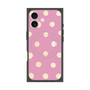 プレミアムスクエアケース with MagSafe［ 水彩ドット・レトロカラー - Pink ］